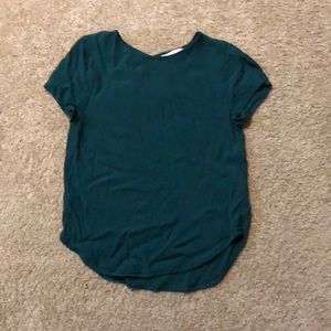Dark teal top, size 2